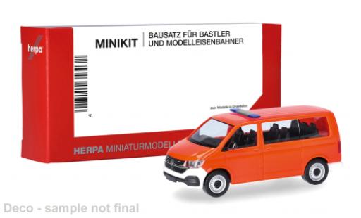 Coche miniatura Volkswagen T6 .1 Bus naranja 1/87 Herpa MiniKit