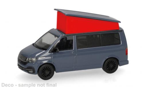 Volkswagen T6 1/87 Herpa .1 California grau/rojo 1:87 coche miniatura