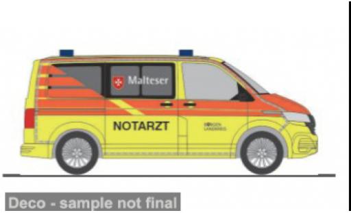 Volkswagen T6 1/87 Rietze .1 NEF Malteser Burgen Landkreis 1:87 coche miniatura