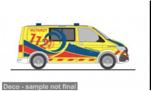 Volkswagen T6 1/87 Rietze .1 Notarzt Rettungsdienst Cuxland 1:87 coche miniatura