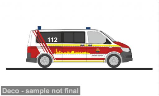 Coche miniatura Volkswagen T6 Feuerwehrtechnische Zentrale Lingen 1/87 Rietze
