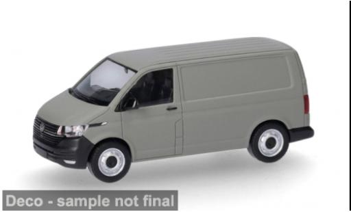 Coche miniatura Volkswagen T6 Kasten grau 1/87 Herpa