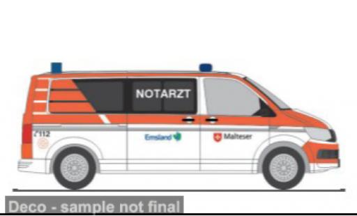 Volkswagen T6 1/87 Rietze Malteser Papenburg 1:87 coche miniatura