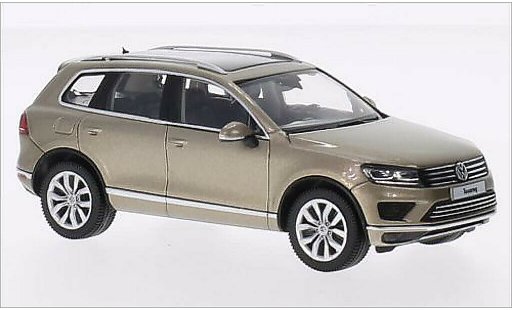 Volkswagen Touareg Base 1/43 Herpa II metalico beige 2014 coche miniatura
