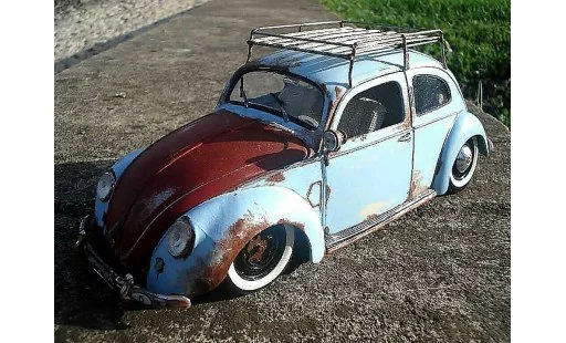 Volkswagen Kafer Base 1/18 Maisto coccinelle 51 split standard hoodride coche miniatura