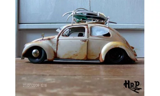 Volkswagen Kafer Base 1/18 Maisto coccinelle split hoodride coche miniatura