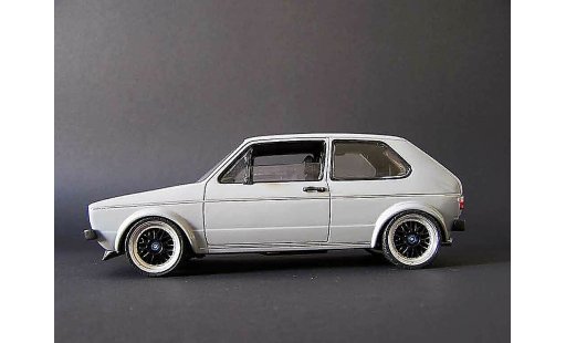 Volkswagen Golf GTI 1/18 Solido gris jantes tsw 18 pouces pinstriping coche miniatura