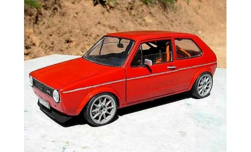 Volkswagen Golf GTI 1/18 Solido preparation piste rallye coche miniatura