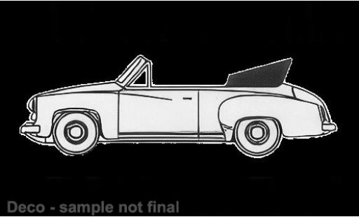 Coche miniatura Wartburg 311 Cabriolet weiss 1959 1/87 Brekina