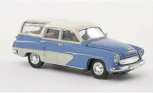 Wartburg 311 Camping 1/87 Brekina azul/beige coche miniatura