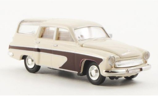 Wartburg 311 Camping 1/87 Brekina blanco/rojo coche miniatura