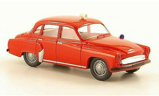 Wartburg 311 Base 1/87 Brekina Bomberos coche miniatura