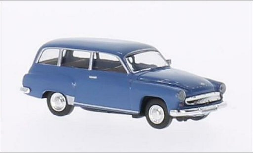 Wartburg 311 Kombi 1/87 Brekina Familiar azul coche miniatura