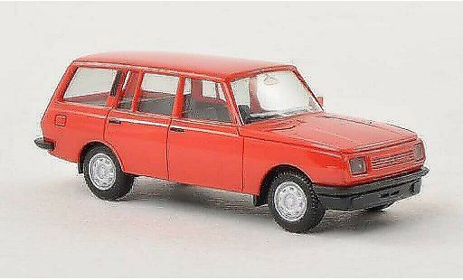 Wartburg 353 Tourist 1/87 Herpa rojo 1985 coche miniatura