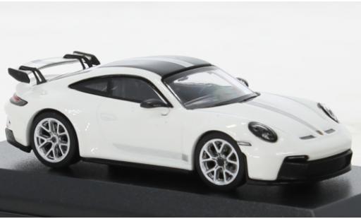 Coche miniatura Porsche 992 GT3 1/64 Wbros 911  blanche Porsche 992 GT3 1/64 Wbros 911  blanche coche miniatura
