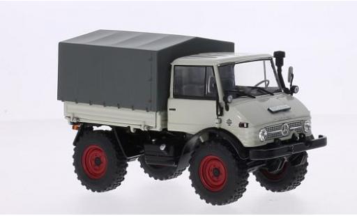 Coche miniatura Mercedes Unimog 1/32 weise toys 406 (U84) gris avec Ganzstahl-Fahrerhaus et toile Mercedes Unimog 1/32 weise toys 406 (U84) gris avec Ganzstahl-Fahrerhaus et toile coche miniatura