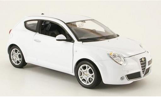 Coche miniatura Alfa Romeo Mito 1/24 Welly MiTo weiss 1:24 Alfa Romeo Mito 1/24 Welly MiTo weiss 1:24 coche miniatura