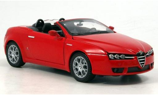 Coche miniatura Alfa Romeo Spider 1/24 Welly rojo 1:24 Alfa Romeo Spider 1/24 Welly rojo 1:24 coche miniatura