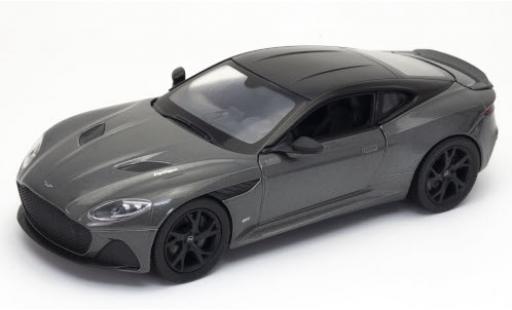 Coche miniatura Aston Martin DBS 1/24 Welly Superleggera metalico gris/negro 2018 Aston Martin DBS 1/24 Welly Superleggera metalico gris/negro 2018 coche miniatura