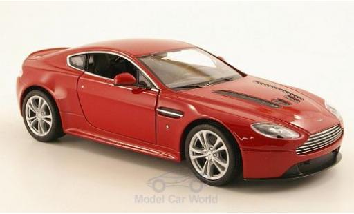 Coche miniatura Aston Martin V12 1/24 Welly Vantage metalico rojo 2010 Aston Martin V12 1/24 Welly Vantage metalico rojo 2010 coche miniatura