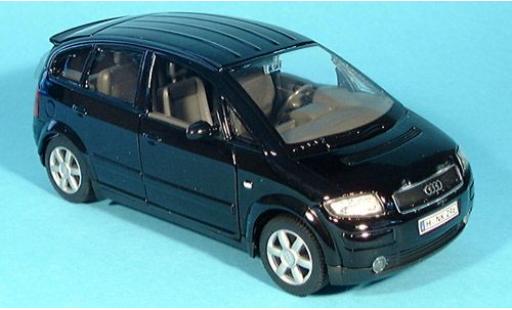 Audi A2 1/24 Welly schwarz 1:24 coche miniatura