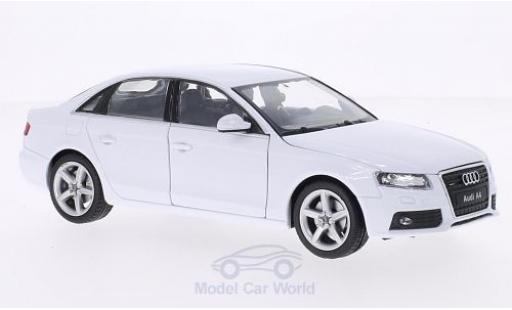 Audi A4 1/24 Welly blanco 2009 coche miniatura