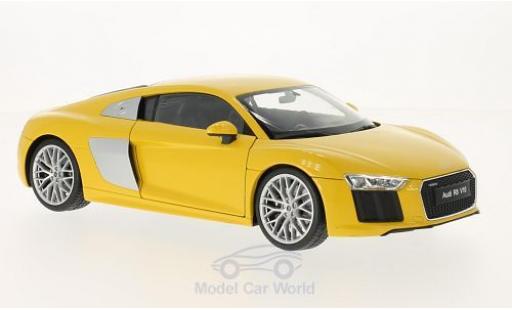 Audi R8 1/18 Welly V10 amarillo 2016 coche miniatura