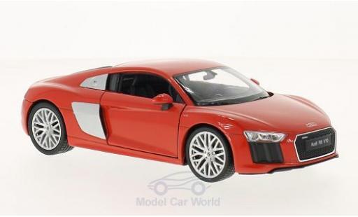 Audi R8 1/24 Welly V10 rojo coche miniatura