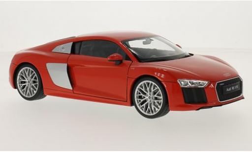 Audi R8 1/18 Welly V10 rojo 2016 coche miniatura