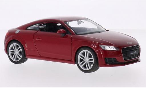 Coche miniatura Audi TT 1/24 Welly (8S) metalico rojo 2014 Audi TT 1/24 Welly (8S) metalico rojo 2014 coche miniatura