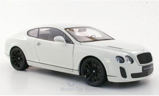 Coche miniatura Bentley Continental 1/18 Welly Supersports blanco Bentley Continental 1/18 Welly Supersports blanco coche miniatura