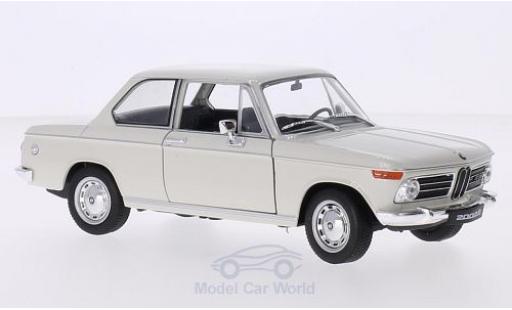 Bmw 2002 1/24 Welly ti blanco coche miniatura