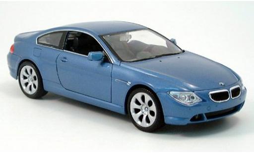 Bmw 645 1/24 Welly CI blau 2004 1:24 coche miniatura