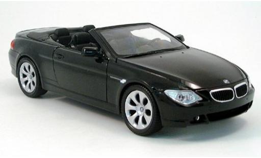 Coche miniatura Bmw 645 1/18 Welly CI Cabriolet schwarz 2004 1:18 Bmw 645 1/18 Welly CI Cabriolet schwarz 2004 1:18 coche miniatura