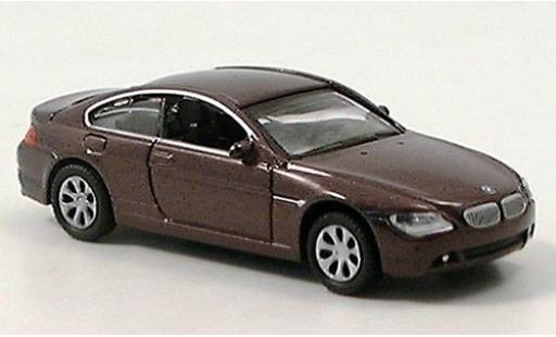 Bmw 645 1/87 Welly ci met.lila 1:87 coche miniatura