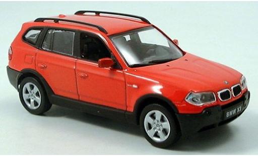 Bmw X3 1/43 Welly rojo 1:43 coche miniatura