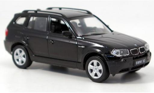 Bmw X3 1/43 Welly schwarz 1:43 coche miniatura