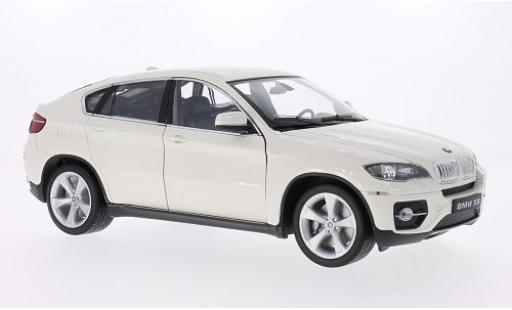 Bmw X6 1/18 Welly weiss 1:18 coche miniatura