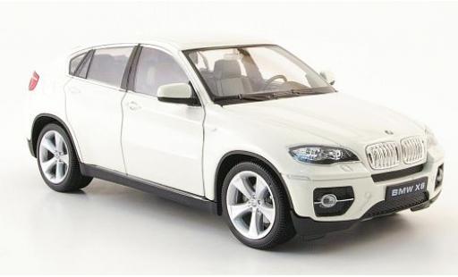 Bmw X6 1/24 Welly weiss 1:24 coche miniatura