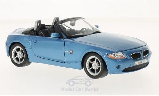 Bmw Z4 1/24 Welly metalico azul 2003 coche miniatura