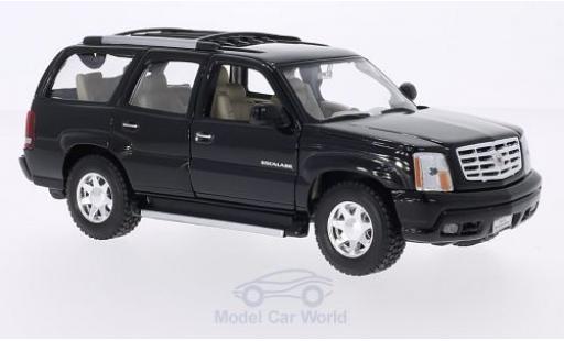 Coche miniatura Cadillac Escalade 1/24 Welly negro 2002 Cadillac Escalade 1/24 Welly negro 2002 coche miniatura