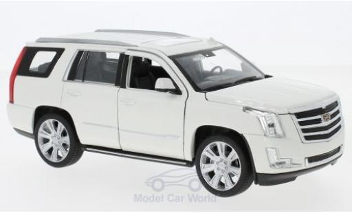 Coche miniatura Cadillac Escalade 1/24 Welly blanco 2017 Cadillac Escalade 1/24 Welly blanco 2017 coche miniatura