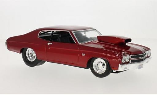 Coche miniatura Chevrolet Chevelle 1/18 Welly Pro Street rojo 1970 1:18 Chevrolet Chevelle 1/18 Welly Pro Street rojo 1970 1:18 coche miniatura