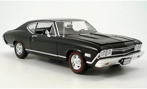 Coche miniatura Chevrolet Chevelle 1/18 Welly schwarz 1968 1:18 Chevrolet Chevelle 1/18 Welly schwarz 1968 1:18 coche miniatura
