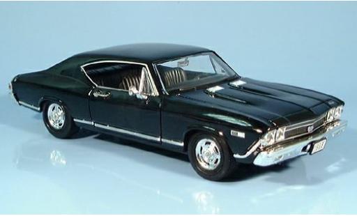 Coche miniatura Chevrolet Chevelle 1/24 Welly SS 396 schwarz 1:24 Chevrolet Chevelle 1/24 Welly SS 396 schwarz 1:24 coche miniatura
