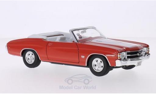 Coche miniatura Chevrolet Chevelle 1/24 Welly SS 454 Convertible naranja/blanco 1971 Chevrolet Chevelle 1/24 Welly SS 454 Convertible naranja/blanco 1971 coche miniatura