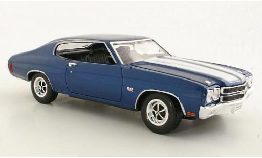 Coche miniatura Chevrolet Chevelle 1/18 Welly SS 454 met.-blau/weiss 1:18 Chevrolet Chevelle 1/18 Welly SS 454 met.-blau/weiss 1:18 coche miniatura