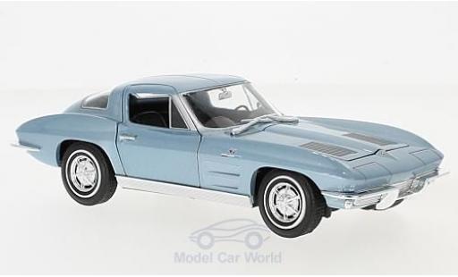 Coche miniatura Chevrolet Corvette C2 1/24 Welly C2 metalico azul 1963 Chevrolet Corvette C2 1/24 Welly C2 metalico azul 1963 coche miniatura
