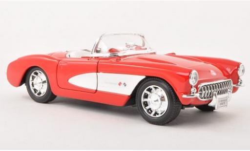 Coche miniatura Chevrolet Corvette 1/24 Welly Cabriolet rojo 1957 1:24 Chevrolet Corvette 1/24 Welly Cabriolet rojo 1957 1:24 coche miniatura