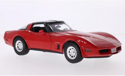 Coche miniatura Chevrolet Corvette 1/18 Welly rojo 1982 1:18 Chevrolet Corvette 1/18 Welly rojo 1982 1:18 coche miniatura